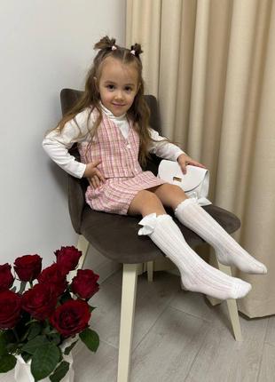 Твідовий костюм трійка для дівчинки 4