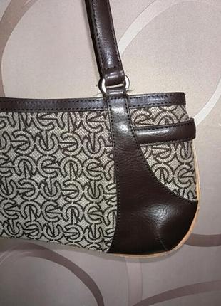 Акцентна сумочка багет.текстиль і поліуретан5 фото