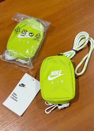 Nike air lanyard small neck pouch n1004118-903 маленька сумка ключниця оригінал9 фото