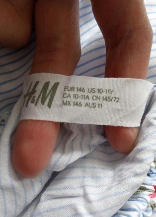 Блузка h&m на 10-11л. (146 см)4 фото