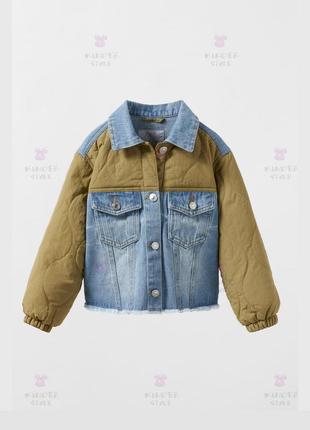 Дитяча курточка джинсовка zara kids на 8 років дівчина