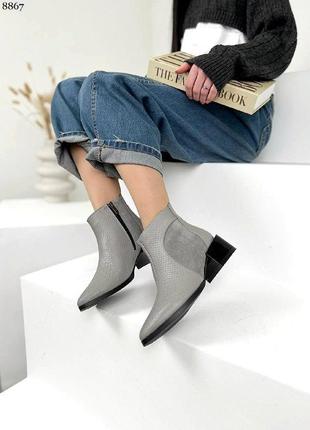 Стильні жіночі ботильйони на глянсовому підборі в наявності та під відшив 💛💙🏆