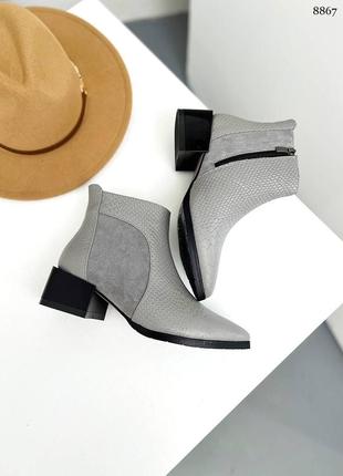 Стильні жіночі ботильйони на глянсовому підборі в наявності та під відшив 💛💙🏆