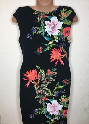 Платье на запах с цветочным принтом2 фото