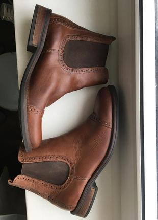 Кожаные коричневые ботинки челси 5th avenue2 фото