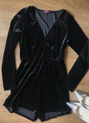 Велюровий ромпер