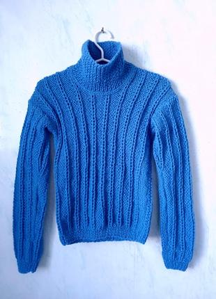 Свитер новый шерстяной ручная работа
