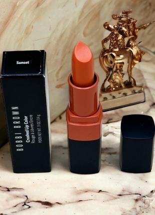 Увлажняющая помада для губ bobbi brown lipstick sunset