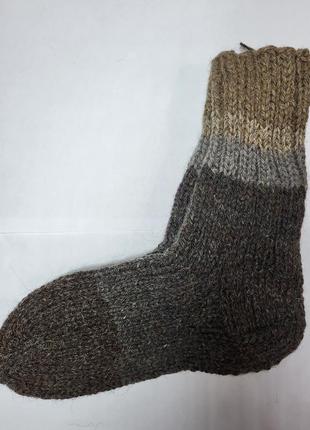 Вязаные шерстяные носки4 фото