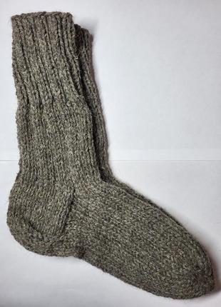 Вязаные шерстяные носки3 фото