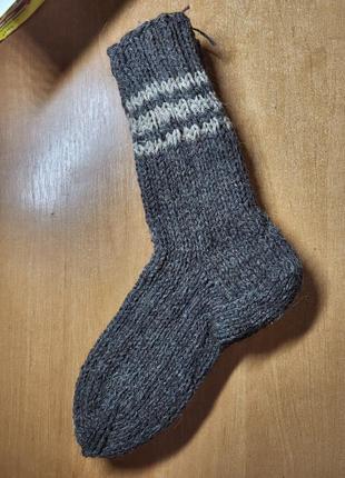 Вязаные шерстяные носки5 фото