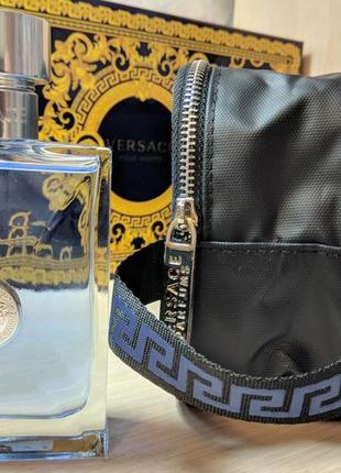 Versace pour homme подарочный набор оригинал 100%.6 фото