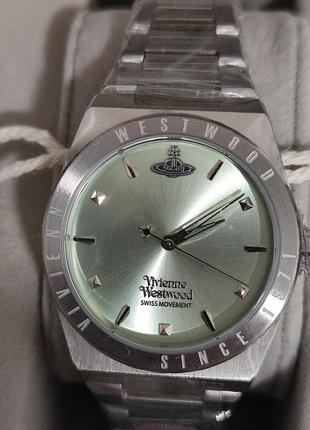 Оригинальные часы vivienne westwood 
model no.w244slsl с ремешком с браслетом camberwell date, серебряный/светло-зеленый овьен вествуд