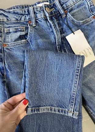 Zara джинси, джинсы мом, прямые1 фото