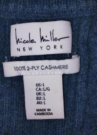 100% кашемир свитер бирюзовый 8