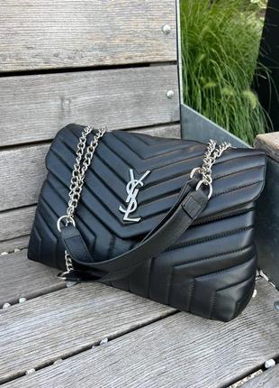 Женская сумка из эко-кожи  30 silver black  черного цвета молодежная, овая9 фото
