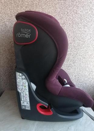 Автокресло britax römer king ii black series (burgundy red)2 фото