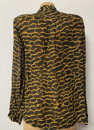 Massimo dutti блуза сорочка з накладними кишенями4 фото