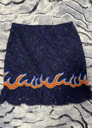 Женская сетевая мини юбка sandro3 фото