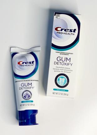 Зубна паста crest gum detoxify deep clean toothpaste, 104 г