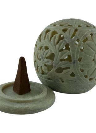 Підсвічник аромакуричниця з мильного каменю (832х8х 5,1 см)5 фото