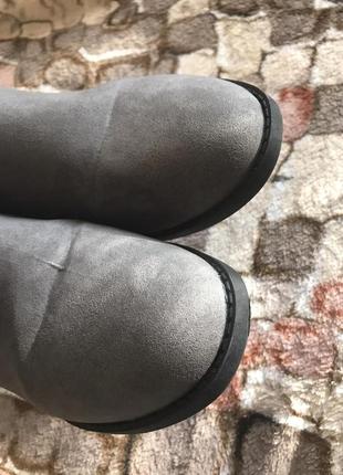 Демисезонные серые ботинки на стельку 25-25,3 см10 фото