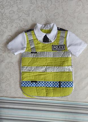 Карнавальный маскарадный костюм полицейский полиция полицейского