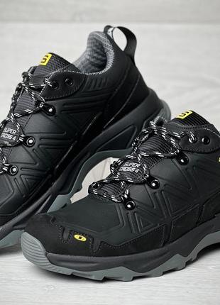 Мужские кожаные кроссовки salomon ranger waterproof3 фото