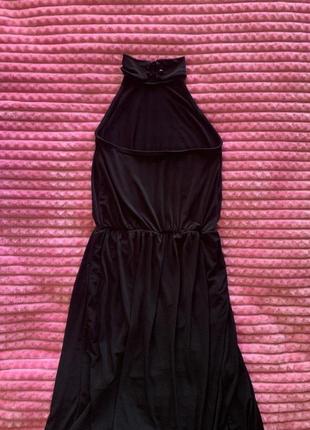Длинное платье на запах с разрезом / с чокером / платье сарафан5 фото