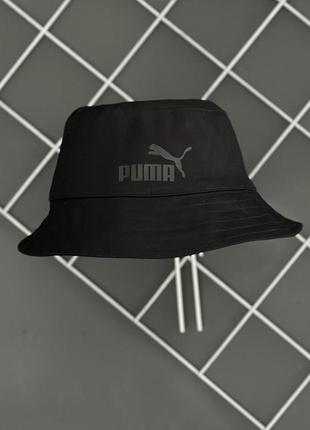 Панама черная puma черный лого