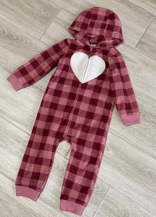 Флисовый ромпер на девочку