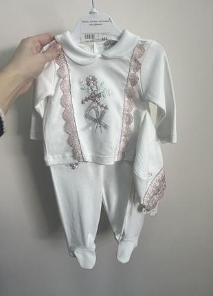 Костюмчик/комплект девочка/ крещения/крестины