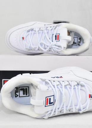 41.5 р, fila disruptor ii 2 оригінал, жіночі кросівки білі філа3 фото