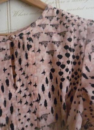 Cutie милое, нежное и романтичное шифоновое платье, с принтом фламинго, кипарис6 фото