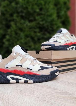 Мужские кроссовки adidas niteball beige бежевого цвета2 фото