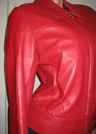 Молодіжна жіноча шкіряна куртка principles розмір 10 (42-44) б/в2 фото