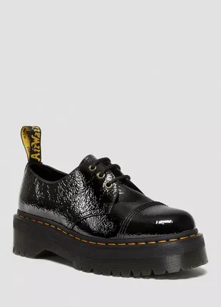 Кожаные туфли на платформе dr. martens 1461