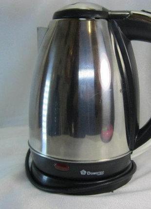 Электрический чайник domotec (2л) dm-0555, металлический чайник, быстрый нагрев2 фото