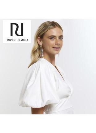 Прекрасное белое платье от river island4 фото