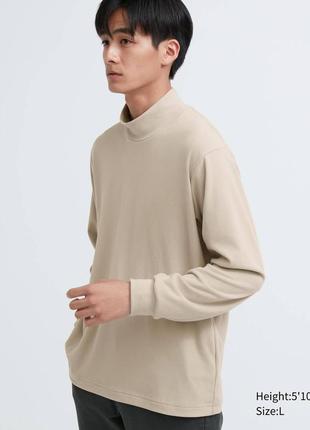 Мужской флисовый лонгслив uniqlo