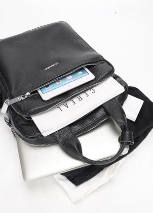 Кожаный мужской рюкзак сумка трансформер, сумка-рюкзак мужская из натуральной кожи