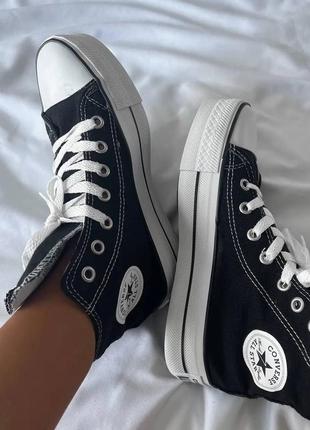 Кеды на платформе converse all star