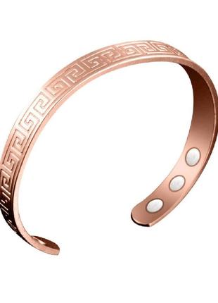 Браслет із магнітами від тиску греція. мідь