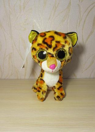 М'яка іграшка леопард, глазастик, 22 см.