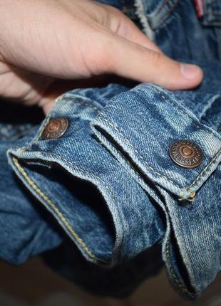 Джинсовка куртка levis premium с мехом4 фото