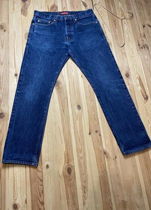 Оригинальные джинсы supreme selvage slim fit jeans2 фото