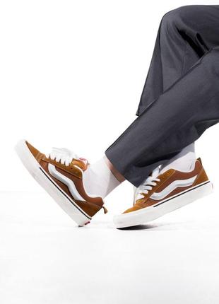 Vans knu skool brown3 фото