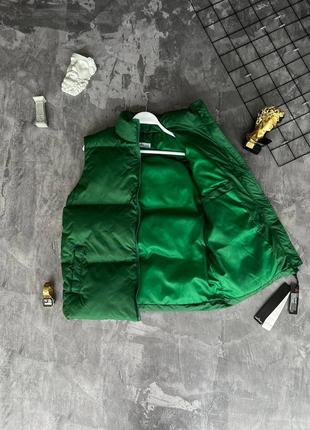 Чоловічий жилет stone island waistcoat green.3 фото