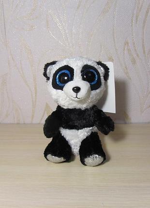 Мягкая игрушка панда, глазустик, 15 см.
