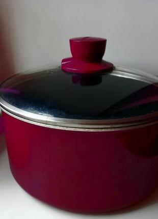 Кастрюля tefal, франция, оригинал, на 5 литров, б.у.,  в отличнейшем состоянии